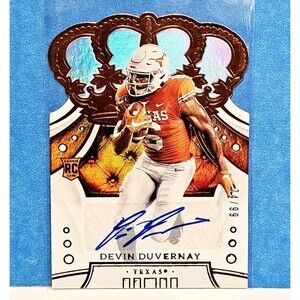 DEVON DUVERNAY RC AUTO /99 GOLD CROWN ROYALE DIECUT Panini Chronicles 2020 NM/M!
